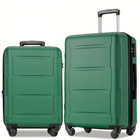 Expandable Lightweight 2-Piece Luggage Set With TSA Lock 20inch And 24inch Hard Shell Suitcases With 360° Spinner Wheels