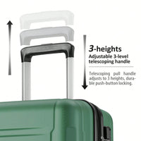 Expandable Lightweight 2-Piece Luggage Set With TSA Lock 20inch And 24inch Hard Shell Suitcases With 360° Spinner Wheels