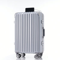 20in Aluminum Carry-On Luggage with USB Port Spinner Wheels TSA Lock and Cup Holder for Travel Business and Beach