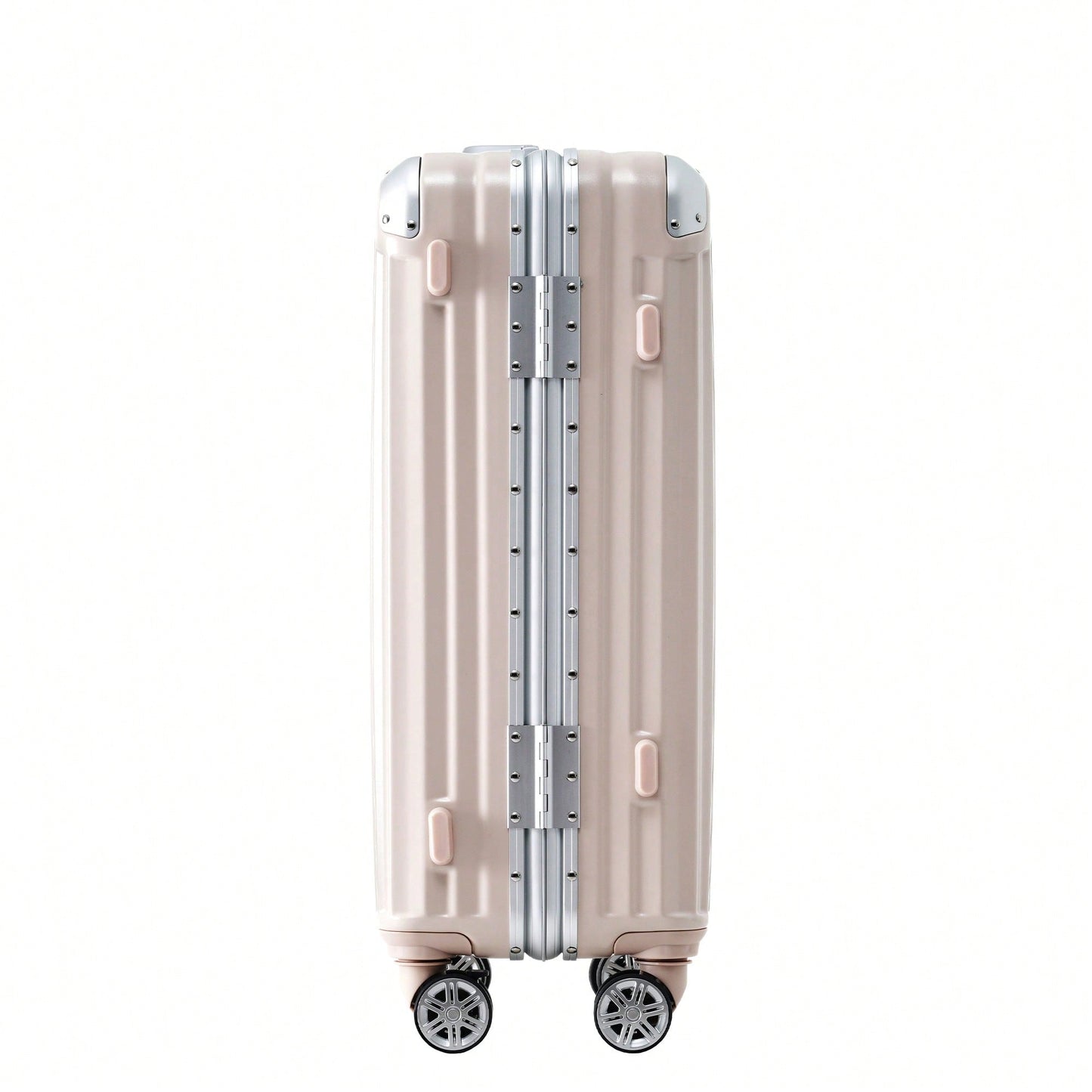 20in Aluminum Carry-On Luggage with USB Port Spinner Wheels TSA Lock and Cup Holder for Travel Business and Beach