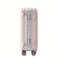 20in Aluminum Carry-On Luggage with USB Port Spinner Wheels TSA Lock and Cup Holder for Travel Business and Beach
