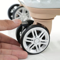20in Aluminum Carry-On Luggage with USB Port Spinner Wheels TSA Lock and Cup Holder for Travel Business and Beach