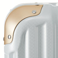 20in Aluminum Carry-On Luggage with USB Port Spinner Wheels TSA Lock and Cup Holder for Travel Business and Beach