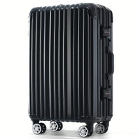 20in Aluminum Carry-On Luggage with USB Port Spinner Wheels TSA Lock and Cup Holder for Travel Business and Beach