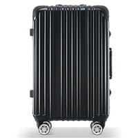 20in Aluminum Carry-On Luggage with USB Port Spinner Wheels TSA Lock and Cup Holder for Travel Business and Beach