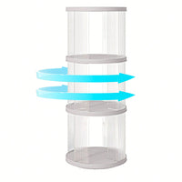 360° Rotating Corner Bookshelf for Kids and Adults Space-Saving 3 Tier Organizer Lightweight Modern Design White