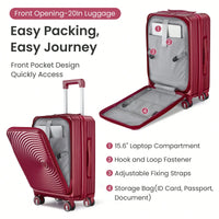 Lightweight 3 Piece Luggage Set with Laptop Compartment TSA Lock Hard Shell Suitcases and Spinner Wheels