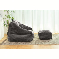 Cozy Faux Fur Bean Bag Chair With Memory Foam Filling For Ultimate Comfort In Living Room, Dorm, Or Game Room