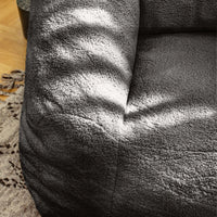 Cozy Faux Fur Bean Bag Chair With Memory Foam Filling For Ultimate Comfort In Living Room, Dorm, Or Game Room