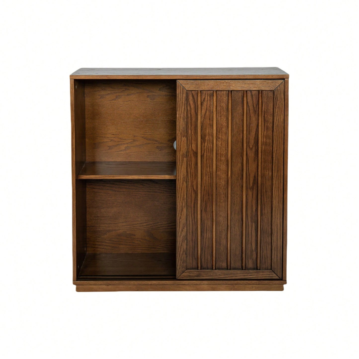 Mid Century Modern Sideboard With Sliding Doors And Solid Wood Accents For Living Room Kitchen Dining Entryway Storage