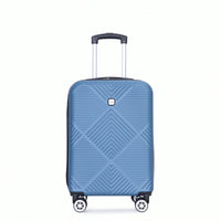 Lightweight 2 Piece ABS Luggage Set With 20 Inch Carry-On And 14 Inch Cosmetic Case, 360° Spinner Wheels For Easy Maneuverability