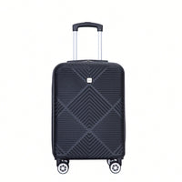 Lightweight 2 Piece ABS Luggage Set With 20 Inch Carry-On And 14 Inch Cosmetic Case, 360° Spinner Wheels For Easy Maneuverability