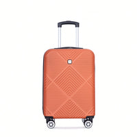 Lightweight 2 Piece ABS Luggage Set With 20 Inch Carry-On And 14 Inch Cosmetic Case, 360° Spinner Wheels For Easy Maneuverability