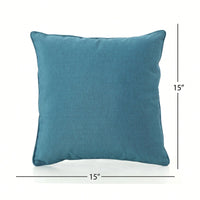 Water Resistant  Outdoor Patio Pillow With Polyester Fiberfill - 18x18 Inches