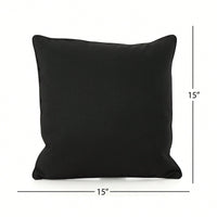 Water Resistant  Outdoor Patio Pillow With Polyester Fiberfill - 18x18 Inches