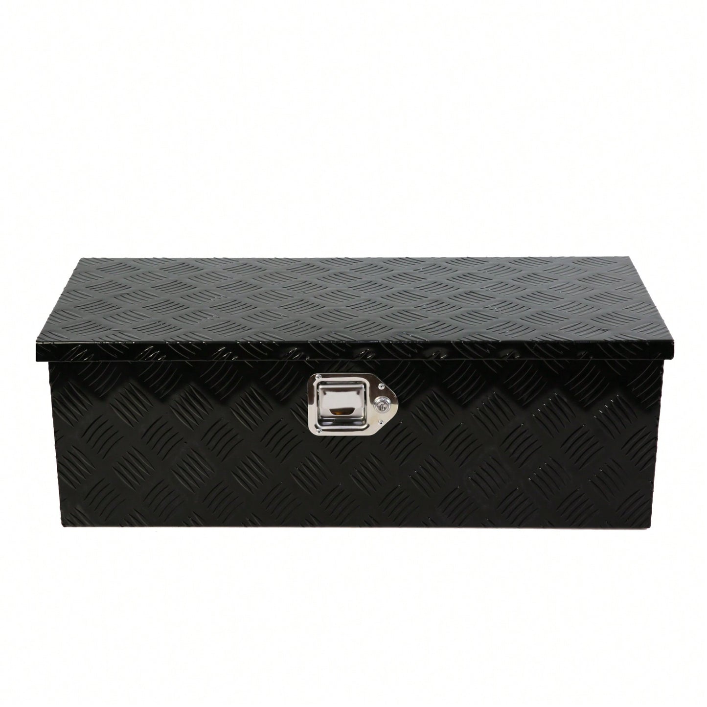 30 Inch Heavy Duty Black Aluminum Underbody Tool Box For Trucks Trailers RVs And ATVs With Lock And Keys