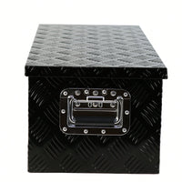 30 Inch Heavy Duty Black Aluminum Underbody Tool Box For Trucks Trailers RVs And ATVs With Lock And Keys