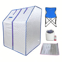 Portable Home Steam Sauna Tent With Heater And Chair For Personal Spa Experience