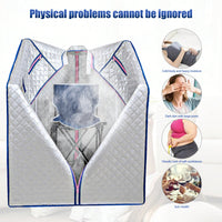 Portable Home Steam Sauna Tent With Heater And Chair For Personal Spa Experience