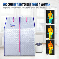 Portable Home Steam Sauna Tent With Heater And Chair For Personal Spa Experience