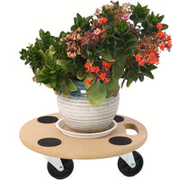 Heavy Duty Wood Furniture Moving Dolly With Wheels For Piano Couch Fridge 500 Lbs Capacity 15 Inch Round Platform 2 Pack