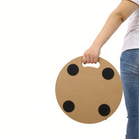 Heavy Duty Wood Furniture Moving Dolly With Wheels For Piano Couch Fridge 500 Lbs Capacity 15 Inch Round Platform 2 Pack