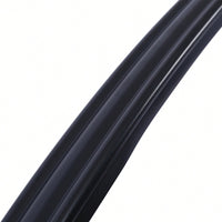 Black Powder Coated Wrought Iron Handrail for 2 or 3 Steps Easy Install Low Maintenance for Concrete and Wood Stairs