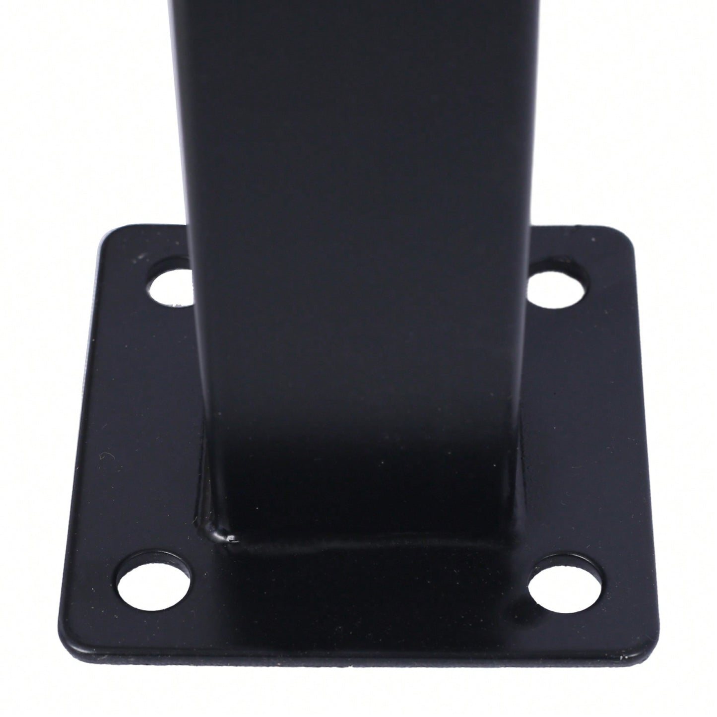 Black Powder Coated Wrought Iron Handrail for 2 or 3 Steps Easy Install Low Maintenance for Concrete and Wood Stairs