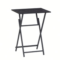Folding TV Tray Table Portable Rustic Snack Table For Small Spaces Easy To Store No Assembly Required