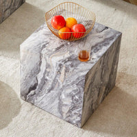 Modern Gray Textured MDF Coffee Table Stylish Design Easy Assembly Elevate Your Living Space