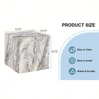 Modern Gray Textured MDF Coffee Table Stylish Design Easy Assembly Elevate Your Living Space