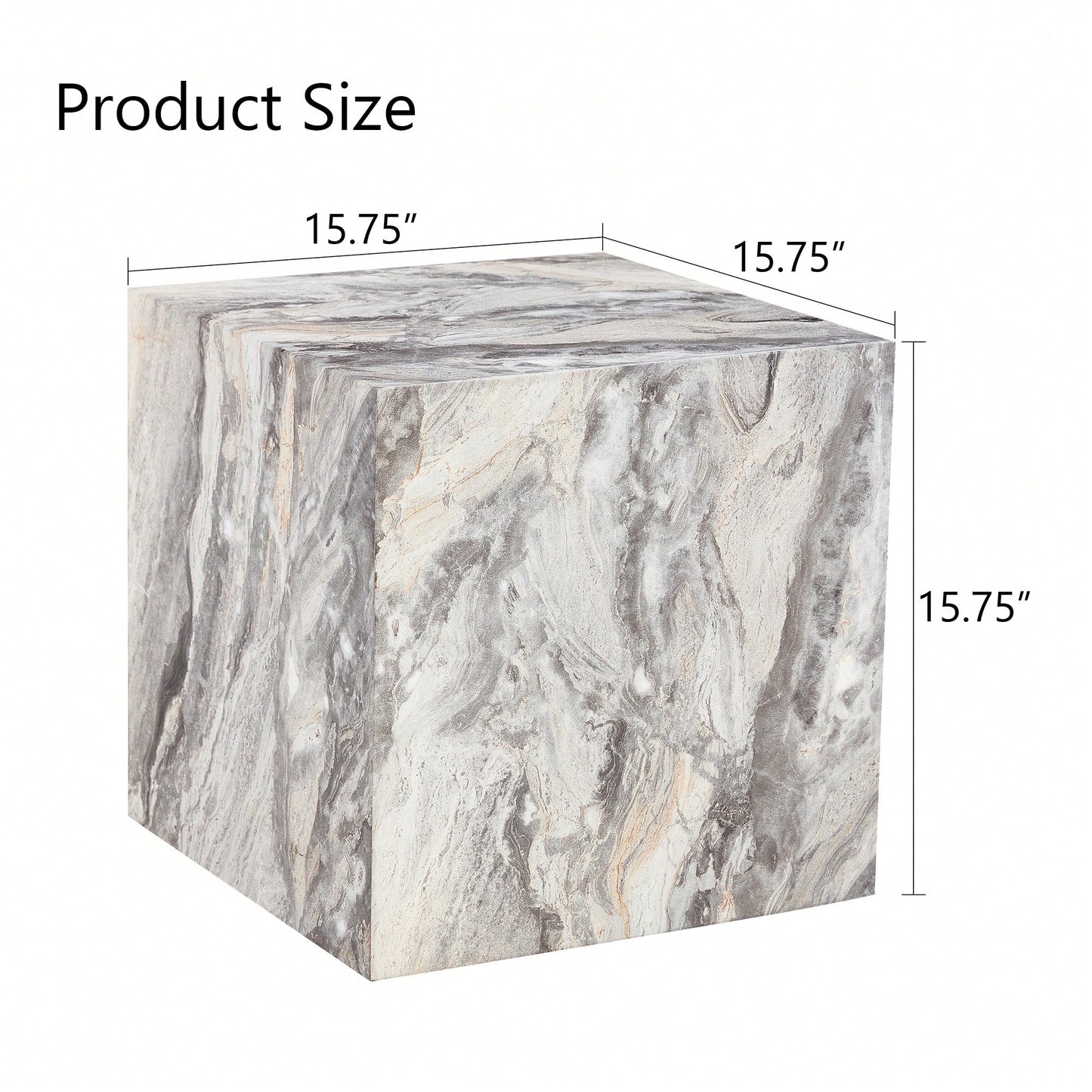 Modern Gray Textured MDF Coffee Table Stylish Design Easy Assembly Elevate Your Living Space