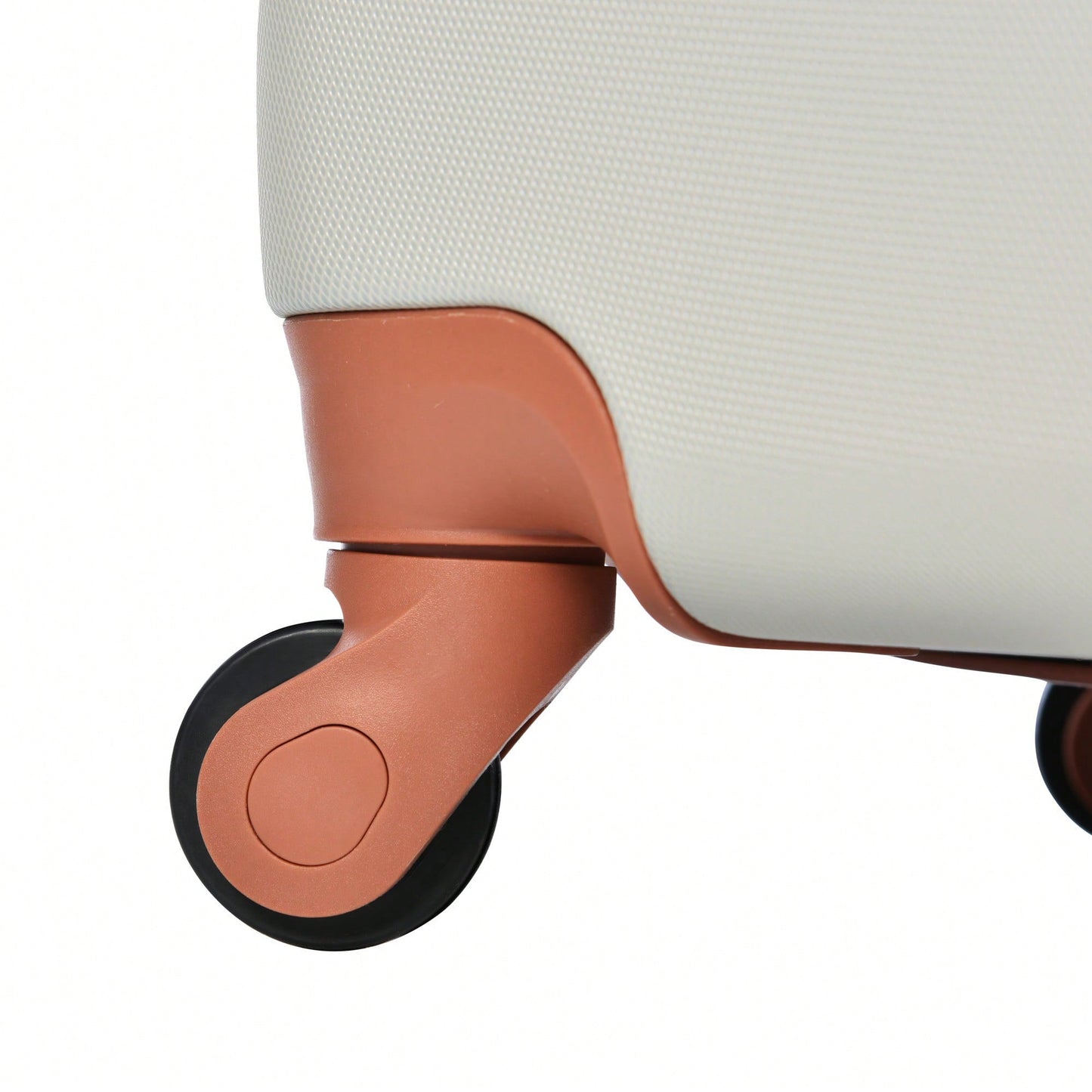 Lightweight Expandable 3 Piece Hardshell Luggage Set with Spinner Wheels and TSA Lock in Light Grey and Brown 20 24 28 Inch