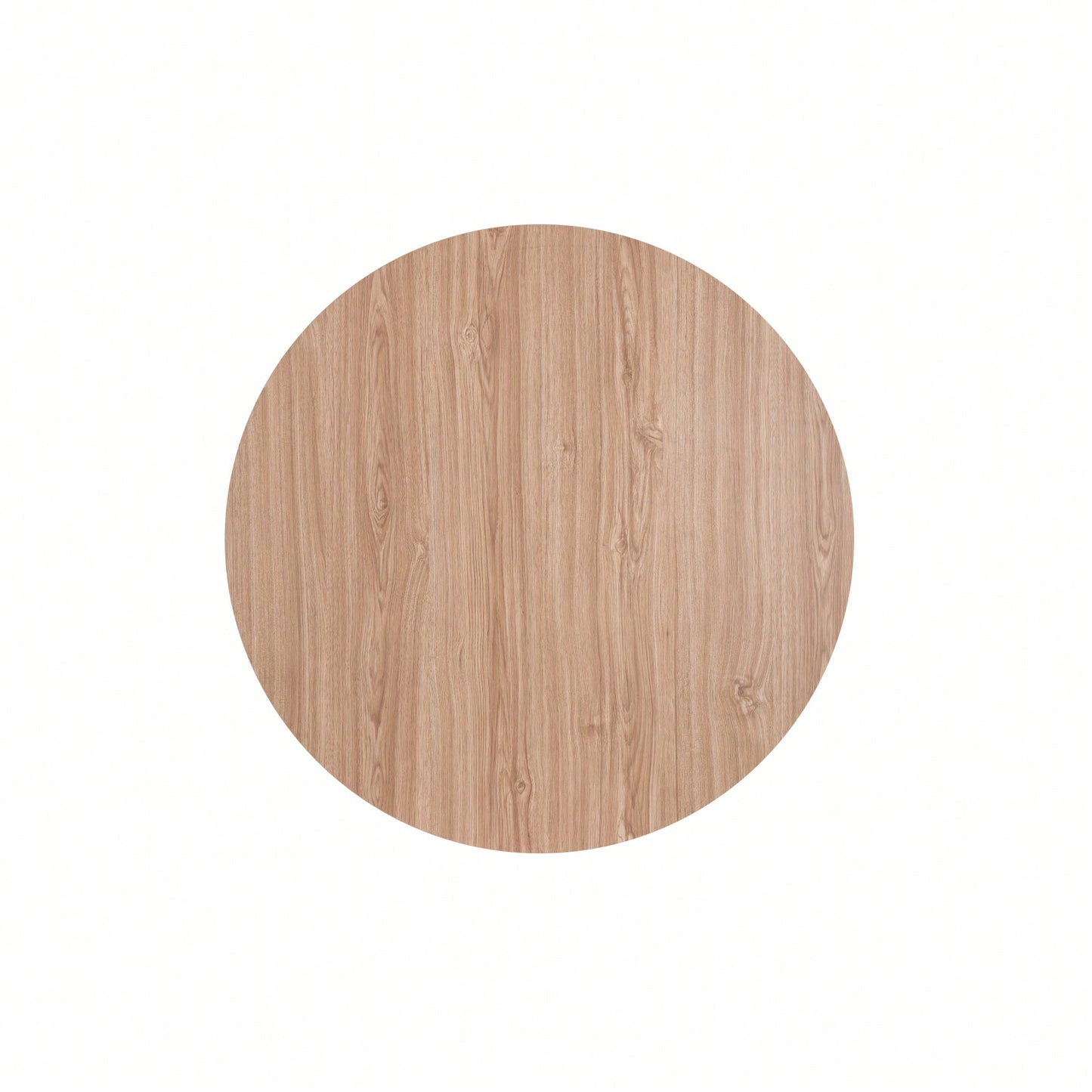 Modern Round Metal And Wood Coffee Table For Living Room With Adjustable Floor Protectors And Easy Clean Surface