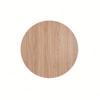 Modern Round Metal And Wood Coffee Table For Living Room With Adjustable Floor Protectors And Easy Clean Surface