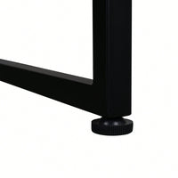 Modern Round Metal And Wood Coffee Table For Living Room With Adjustable Floor Protectors And Easy Clean Surface