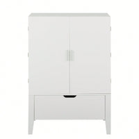 Elegant Bar Cabinet With Wine Racks And Stemware Holder For Home Storage And Display