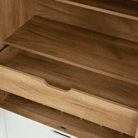 Elegant Bar Cabinet With Wine Racks And Stemware Holder For Home Storage And Display