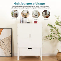 Elegant Bar Cabinet With Wine Racks And Stemware Holder For Home Storage And Display