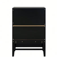 Elegant Bar Cabinet With Wine Racks And Stemware Holder For Home Storage And Display