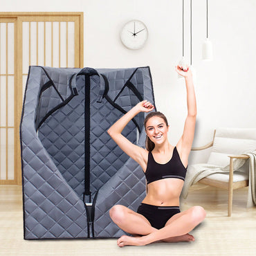 Portable Home Steam Sauna Tent With 1000W Heater, Remote Control, Folding Chair For Relaxation And Detoxification