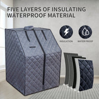 Portable Home Steam Sauna Tent With 1000W Heater, Remote Control, Folding Chair For Relaxation And Detoxification