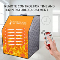 Portable Home Steam Sauna Tent With 1000W Heater, Remote Control, Folding Chair For Relaxation And Detoxification
