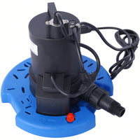 1/4 Automatic Submersible Pool Cover Pump 1850 GPH Water Removal For Pools Hot Tubs Rooftops And More With 3/4 Check Valve Adapter