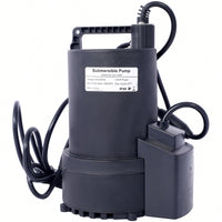 1/4 Automatic Submersible Pool Cover Pump 1850 GPH Water Removal For Pools Hot Tubs Rooftops And More With 3/4 Check Valve Adapter