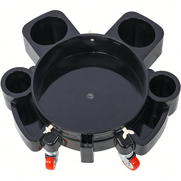 5 Gallon Rolling Bucket Dolly With Swivel Casters For Car Wash Detailing And Easy Maneuvering