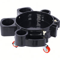 5 Gallon Rolling Bucket Dolly With Swivel Casters For Car Wash Detailing And Easy Maneuvering