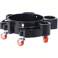 5 Gallon Rolling Bucket Dolly With Swivel Casters For Car Wash Detailing And Easy Maneuvering