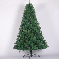 8ft Full Natural Spruce PVC Artificial Christmas Tree With 1680 Tips And Sturdy Metal Stand Unlit Green