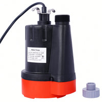 1/3HP Submersible Water Pump 2500GPH Thermoplastic Utility Pump With 10ft Power Cord For Efficient Water Transfer Indoor Outdoor Use